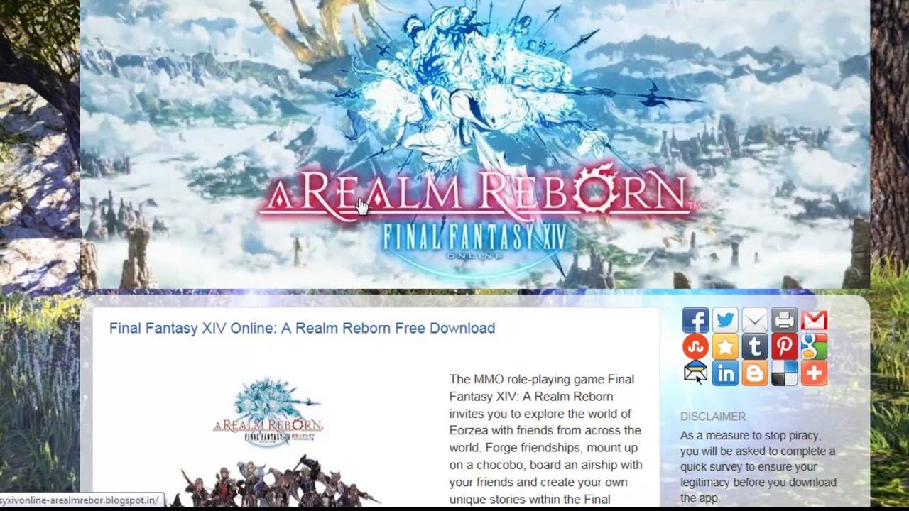 Final Fantasy Xiv Online Complete Download Game